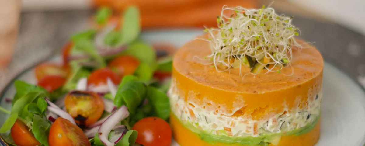 Recipe kit Causa Limena made of sweet potato